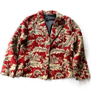 Vintage 90s Baroque Tapestry Blazer Jacket | Whimsigoth | Romantic